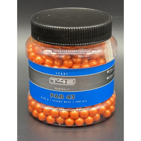 Umarex - Billes BIO orange Paintball Calibre 43 en boîte de 500 Bazooka-Shop