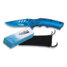 Couteau pliant bleu "Collection Rainblue" - Bazooka-shop