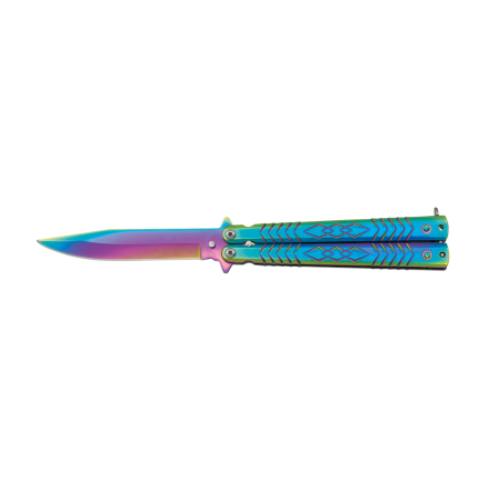 Couteau Papillon Rainbow supérieur collection - Albainox - Bazooka-shop
