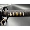 Authentique Katana Maru avec tressage traditionnelle et Samé en véritable galuchat de Raie