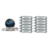 Pack rechargement Boîte de 500 Plombs + 12 Capsules CO2 pas cher
