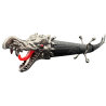 Katana "Black Dragon" noir avec lame acier non tranchante - Pas cher