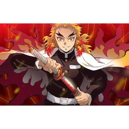 Katana réplique "Demon Slayer" KYOJURO RENGOKU sur Bazooka-Shop