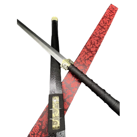 Epée Han- Epée chinoise "Empire du milieu"- Lame Acier huilé