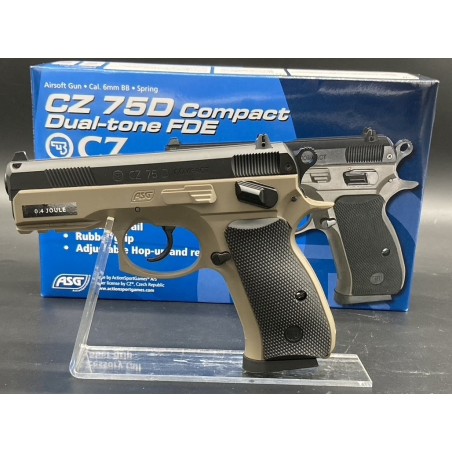 Réplique Airsoft CZ 75D compact ASG