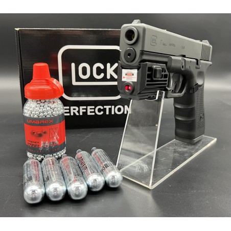 Réplique Glock G17 Gen4 billes acier calibre 4.5 mm