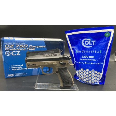 Réplique Airsoft CZ 75D compact ASG