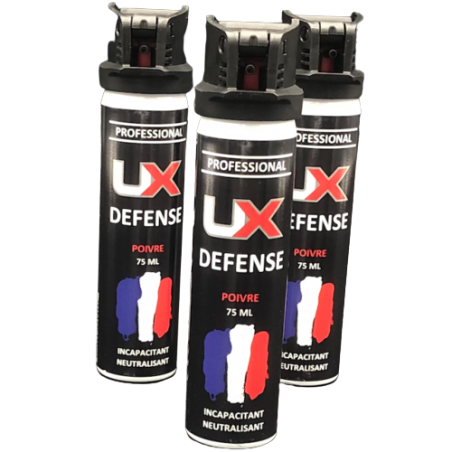 Bombe de défense Umarex Defense Gel Poivre 75 ml avec clapet de sécurité