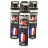 2X BOMBES de défense UX 75ML GAZ CS CAPOT CLAPET