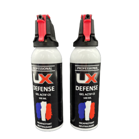 UX PRO / UMAREX - 2X Bombe Spray Gel actif CS 100 ml de défense UMAREX