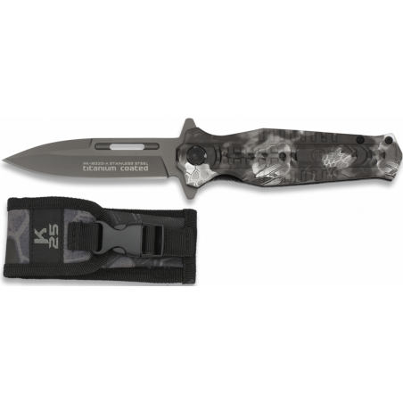 Couteau pliant FOS K25 camo phyton noir