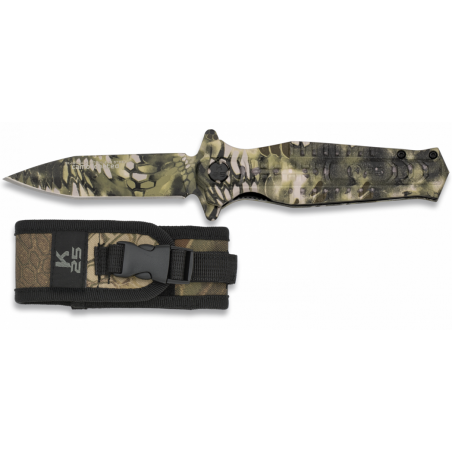 Couteau pliant FOS K25 camo phyton sable