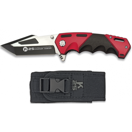 Couteau pliant FOS K25 rouge