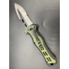 Couteau pliant FOS Albainox vert/noir Bazookashop.fr