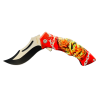 Couteau pliant Zombie 3D 2 côtés -Albainox- coloré