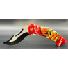 Couteau pliant Zombie 3D 2 côtés -Albainox- coloré