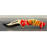 Couteau pliant Zombie 3D 2 côtés -Albainox- coloré