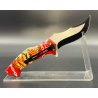 Couteau pliant Zombie 3D 2 côtés -Albainox- coloré