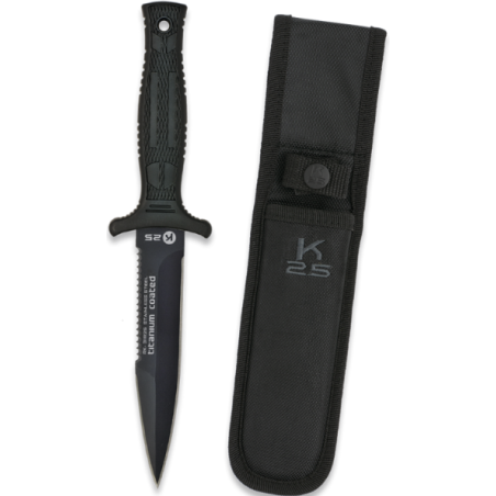 Couteau K25 Botero scié. Étui. Lame 12.1 - Bazooka-shop.fr