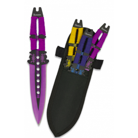 Albainox-Set 3 couteaux à lancer - Bazooka-shop.fr