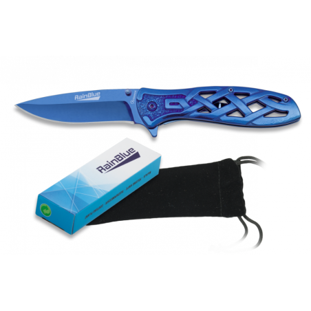 Couteau pliant Rainblue - Albainox- bleu ciel - Bazooka-shop.fr