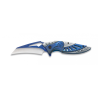 Couteau pliant - Albainox- bleu avec motif 3D - Bazooka-shop.fr