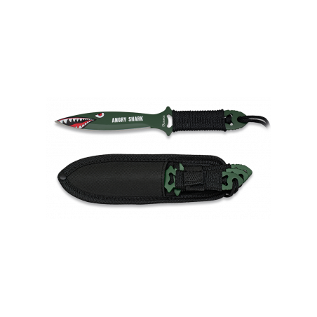 Set couteaux de lancer Albainox Angry Shark - Bazooka-shop.fr