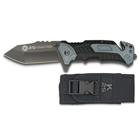 Couteau pliant - FOS Albainox - Noir/Gris - Bazooka-shop.fr