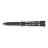 Couteau papillon - Albainox- noir - Bazooka-shop.fr