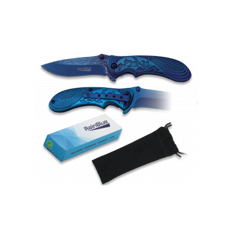 Couteau pliant RAINBLUE "Fleurs" lame 8 cm