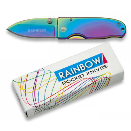 Mini couteau pliant - Albainox- arc-en-ciel