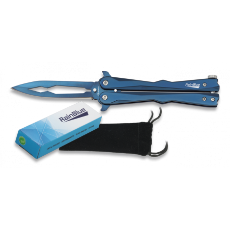 Couteau papillon Rainblue. Lame 9.3 cm