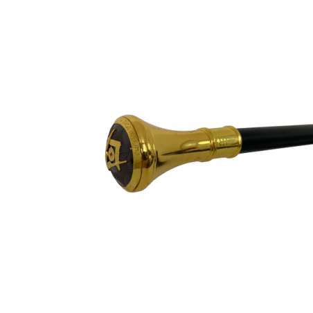 Canne-épée dorée - "Franc Maçon" - Lame 31cm