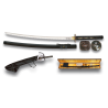 Coffret Katana Tranchant - Collection Tole Imperial - Avec kit d'entretien