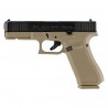 GLOCK 17 GEN5 - COYOTE - 9MM PAK - Pistolet d'alarme à balle à blanc + 50 munitions + Embout Seft-Gomme