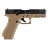 GLOCK 17 GEN5 - COYOTE - 9MM PAK - Pistolet d'alarme à balle à blanc + 50 munitions + Embout Seft-Gomme