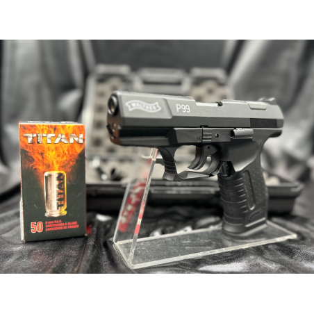 Le célèbre Pistolet WALTHER P99 CAL 9 MM PAK - Noir