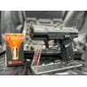 Le célèbre Pistolet WALTHER P99 CAL 9 MM PAK - Noir en Pack défense avec embout SELF-GOMM