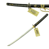 Katana de décoration "HATORI HANZO" Noir et Dorée