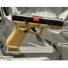 GLOCK 17 GEN5 - COYOTE - 9MM PAK - Pistolet d'alarme à balle à blanc + 50 munitions + Embout Seft-Gomme