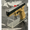 GLOCK 17 GEN5 - COYOTE - 9MM PAK - Pistolet d'alarme à balle à blanc + 50 munitions + Embout Seft-Gomme