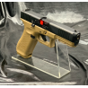 GLOCK 17 GEN5 - COYOTE - 9MM PAK - Pistolet d'alarme à balle à blanc + 50 munitions + Embout Seft-Gomme