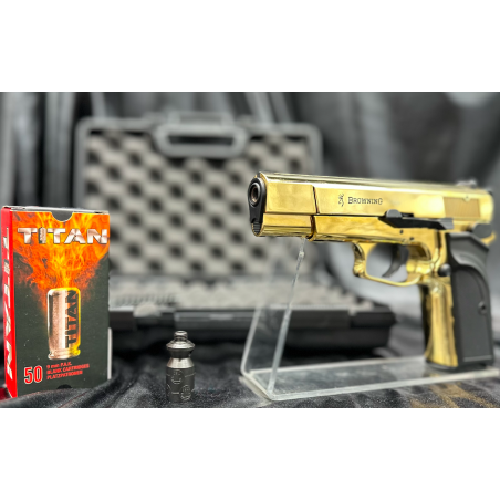 Superbe pistolet "Browning GPDA" - Gold - Umarex - Livraison gratuite