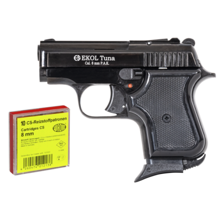 Avec un format miniature, le pistolet Tuna est l'un des plus petits pistolets à blanc.