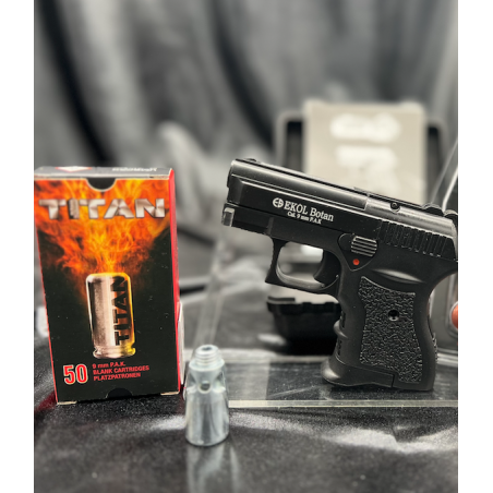 Découvrez le pistolet à blanc semi-automatique EKOL Botan cal. 9mm.