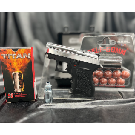 Avec un format miniature, le pistolet Tuna est l'un des plus petits pistolets à blanc.