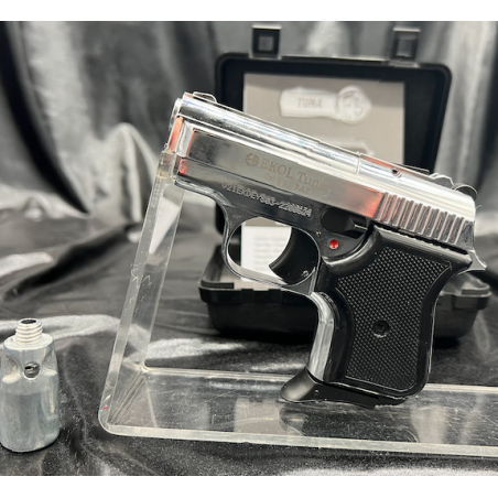 Avec un format miniature, le pistolet Tuna est l'un des plus petits pistolets à blanc.
