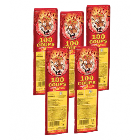 Un incontournable ! La mitraillette de pétard "Le tigre" 100 coups