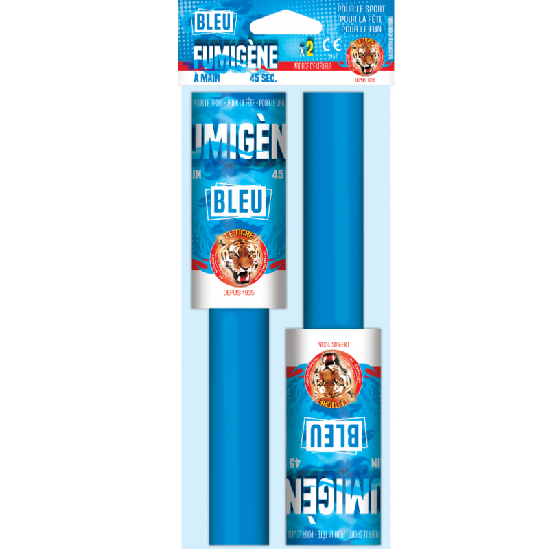 Fumigène à main - Bleu intense 45" - Le Tigre Fumigène à main - Bleu intense 45" - Le Tigre