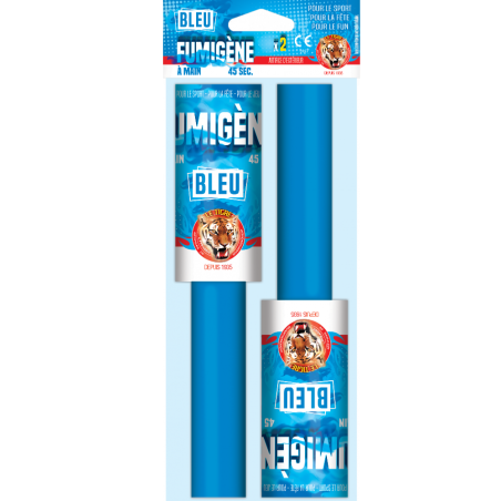 Fumigène à main - Bleu intense 45" - Le Tigre